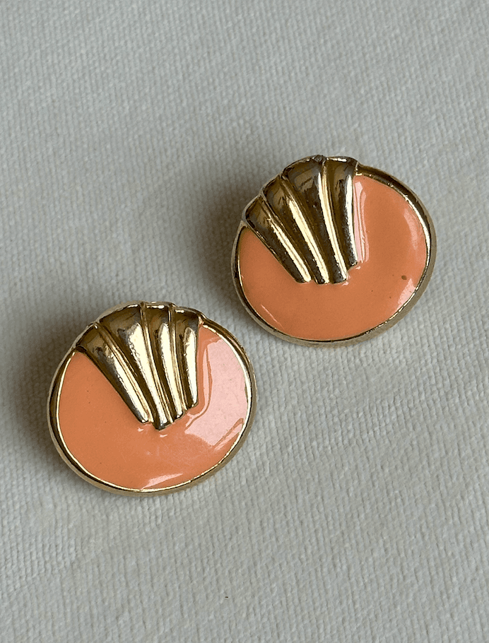 Şaftalı rəngli sırğa