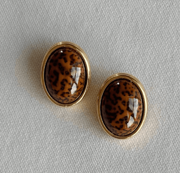 Joan Rivers leopar sırğa