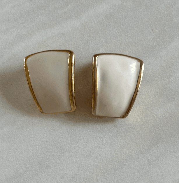 Bej və qızılı ton sırğa