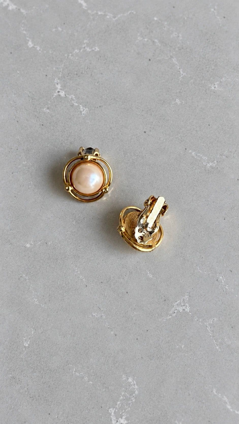 Faux pearl earrings 2